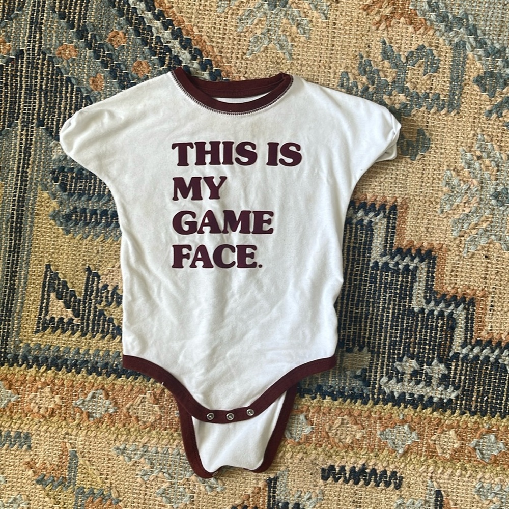 This is my game face onesie